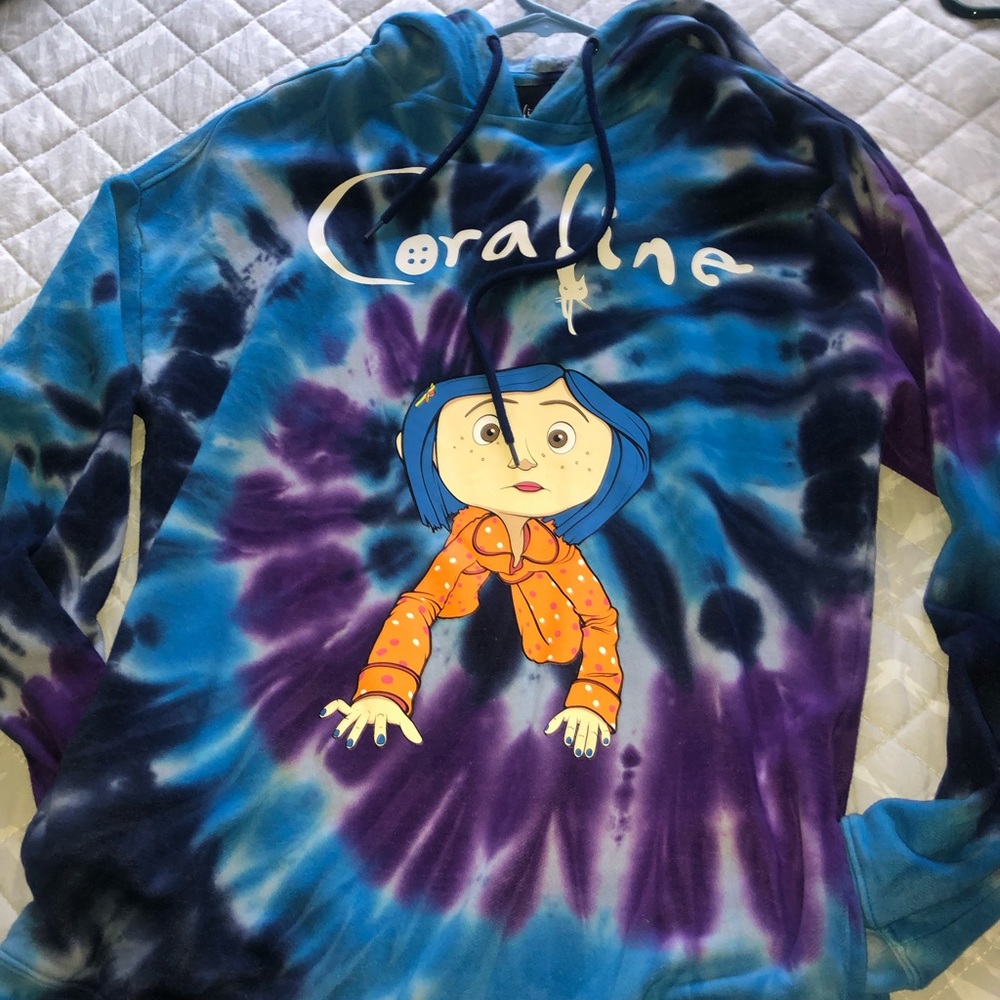 Coraline Hoodie sweater☔️💙💜